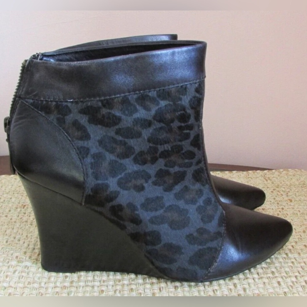 Nanette Lapore Animal Print Ankle Booties